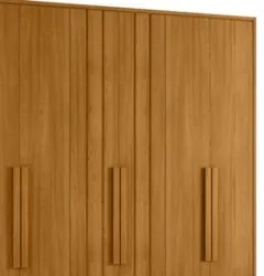 Guarda Roupa Casal 250cm Com 6 Portas Vibe Cinamomo Z10     - Mpozenat