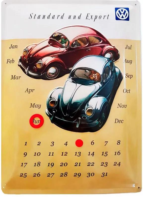 Placa De Metal Calendario Universal Fusca Volks