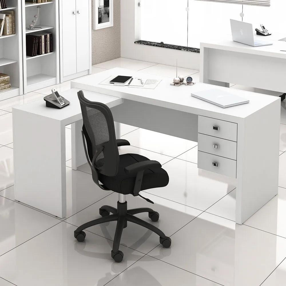 Mesa para Escritório Office Me4106 Branco - Tecno Mobili
