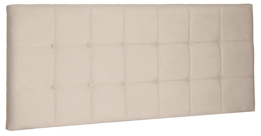 Cabeceira Painel Verona Para Cama Box Solteiro 90 cm Suede - D'Rossi - Bege