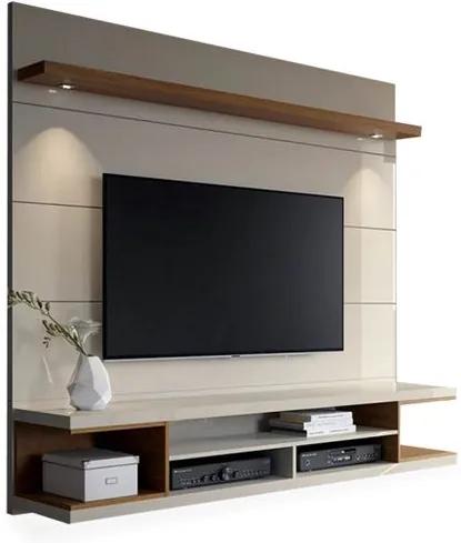 Painel para TVs até 60 polegadas, Off White com Natural, Fendi