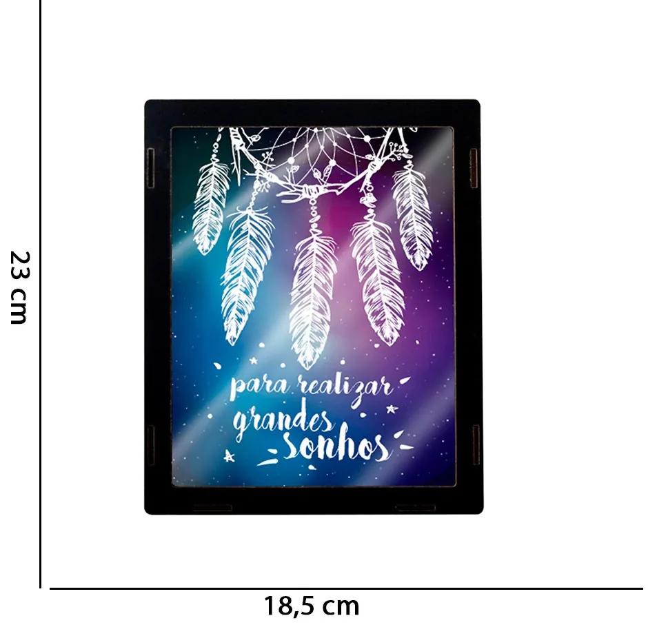 Quadro e Cofre Filtro dos Sonhos 23x18,5 cm - D'Rossi