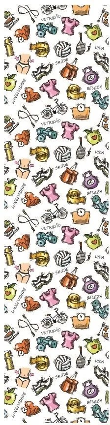 Papel De Parede Adesivo Nutrição (0,58m x 2,50m)