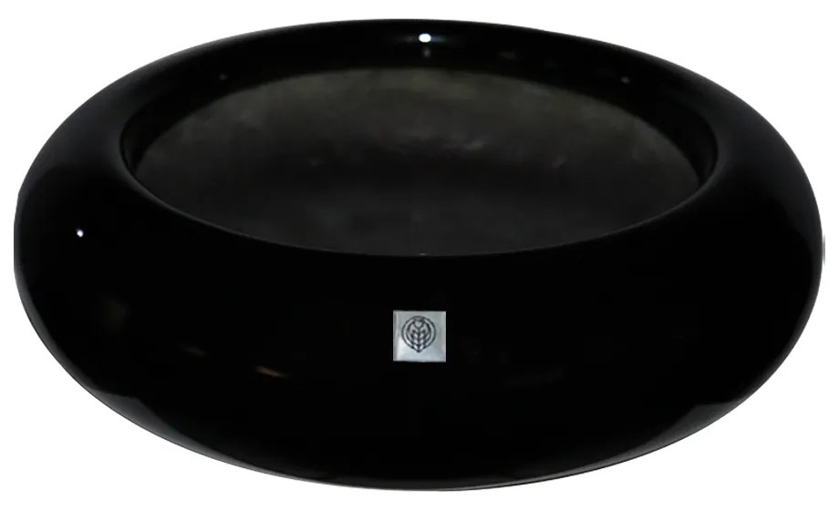 Bacia Decorativa Redonda M Preto G07 - Gran Belo