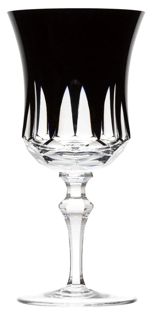 Taça de Cristal Lapidado p/ Vinho Branco - Preto  55 - Preto