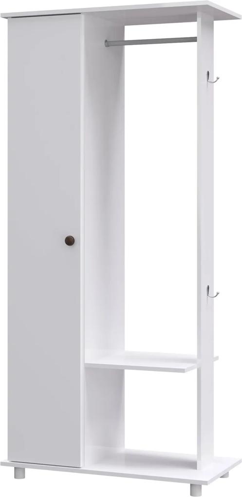 Modulo Closet Cabideiro 1 Porta Decibal Moveis Branco