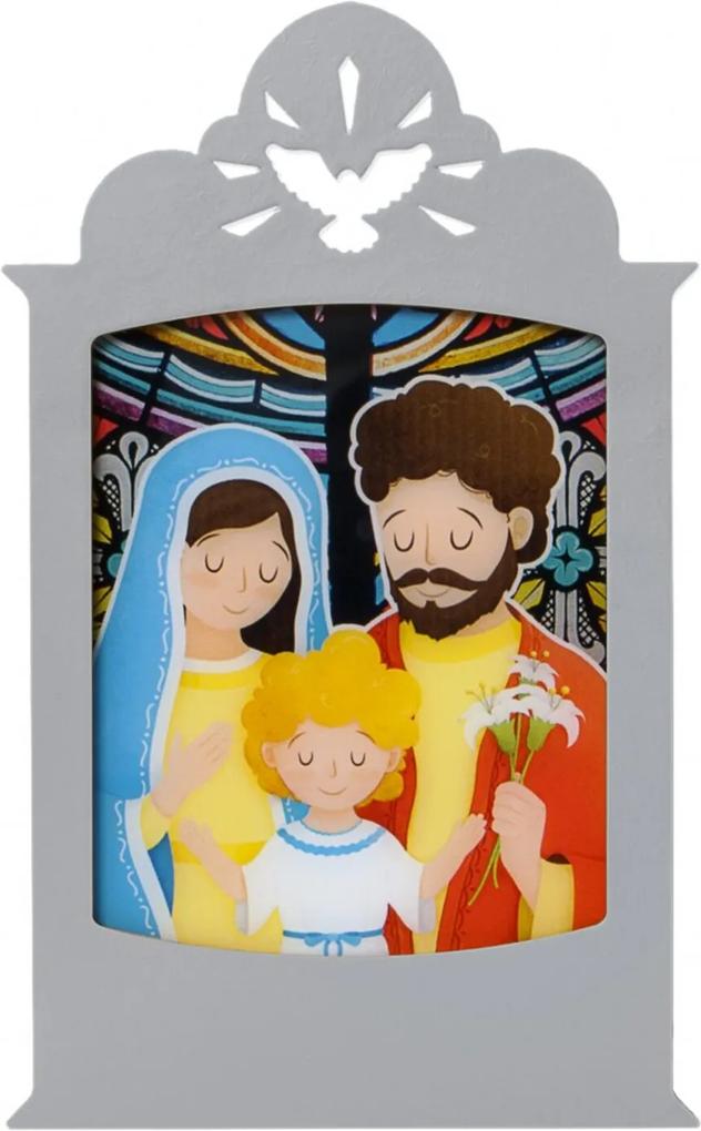Luminária Carambola  Sagrada Família Cinza
