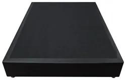 Base Box para Cama Viúva 128x188cm Liz S05 Sintético Preto - Mpozenato