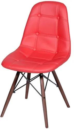 Cadeira Eames Botone Vermelha Base Escura - 44873 Sun House
