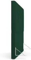 Cabeceira Cama Box Casal 140cm Aura Suede W01 Verde - Mpozenato