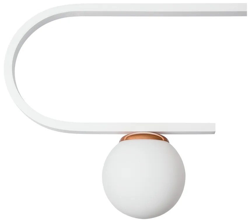 Pendente Dama 120X30Cm 3Xg9 / Cabo Aço Chumbador + Cabo Rayon / Globo... (BT / CB-PV - Branco Texturizado / Cobre Brilho Polido Verniz, AMBAR)