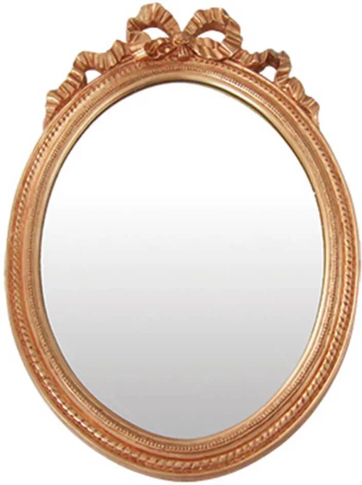 Espelho Laces of The Queen Grande Dourado em Resina - Urban - 69x49 cm