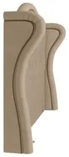 Cabeceira Cama Box Casal King 195cm Antibes Z37 Veludo Bege - Mpozenat