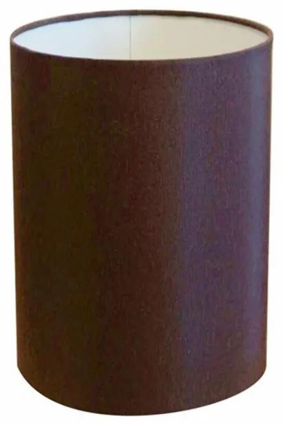 Cúpula abajur cilíndrica cp-8004 Ø15x25cm café