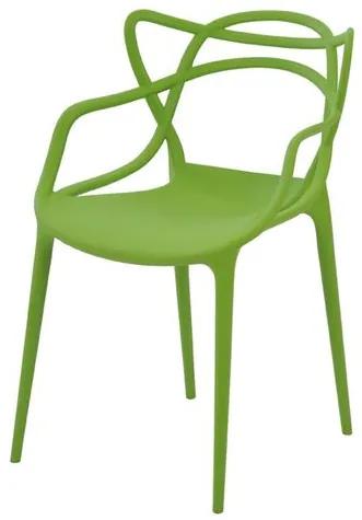 Cadeira Allegra em Polipropileno cor Verde - 44937 Sun House