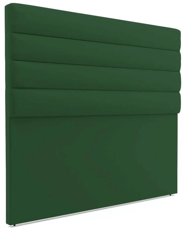 Cabeceira California Para Cama Box Casal 140 cm Veludo - D'Rossi - Verde