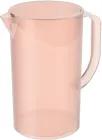 Jarra com tampa Casual  19,2 x 13,5 x 22,4 cm 300 ml - Rosa Blush Translúcido Coza