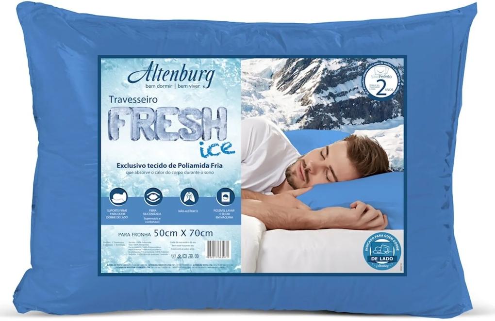 Travesseiro Altenburg Fresh Ice Azul Fresh Ice 50cm x 70cm Azul
