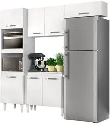 Cozinha Modulada 4 Módulos Composição 4 Branco - Lumil Móveis