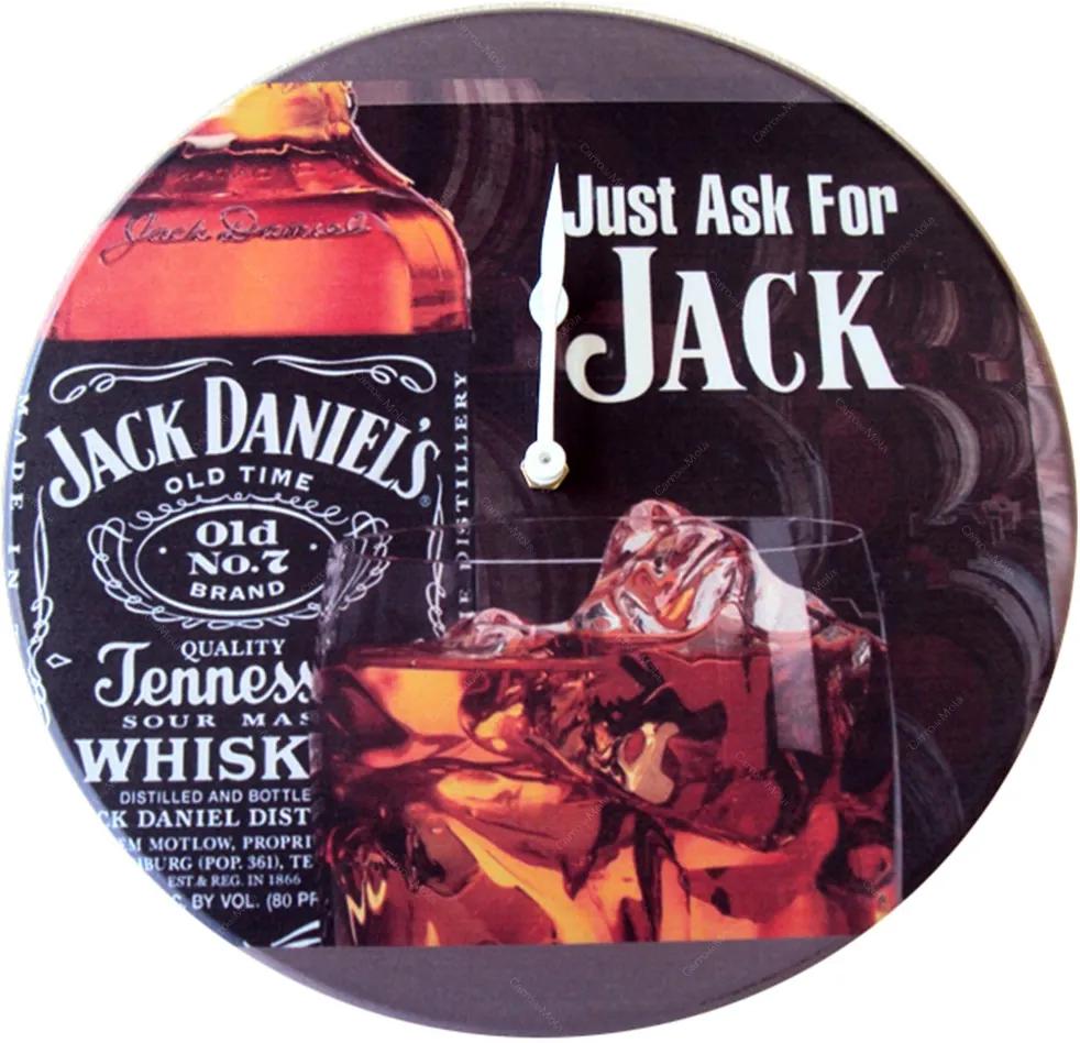 Relógio de Parede Jack Daniels Old Time em Madeira MDF - 28 cm
