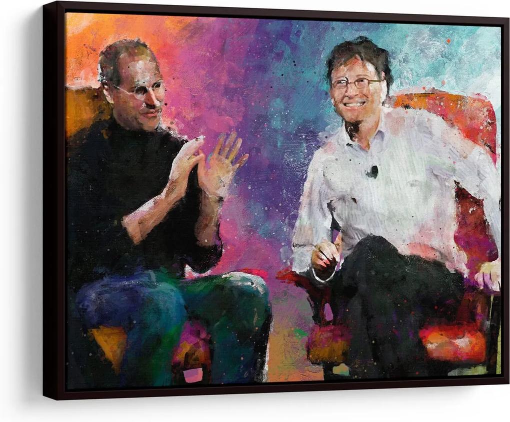 Quadro Steve Jobs e Bill Gates