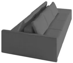 Sofá Ilha Modular com Puff para Sala Living 342cm Georgia Z08 Linho Ci