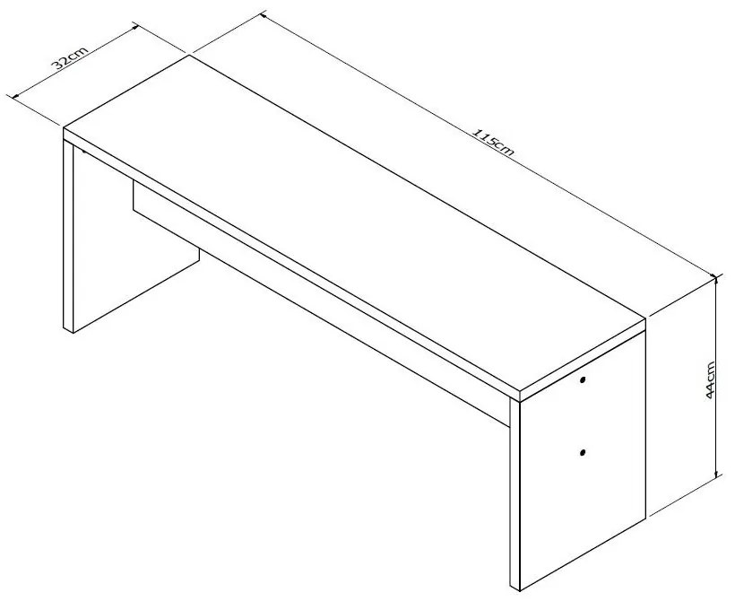 Conjunto Completo Com Mesa De Jantar E 2 Bancos Liv - Branco