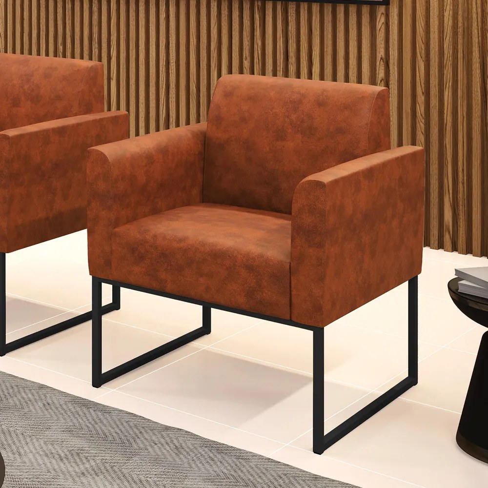 Poltrona Base Industrial Preto Marisa Corano D03 - DRossi - Nozes