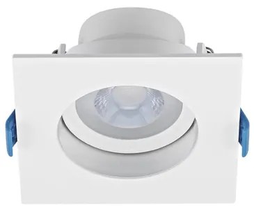 Plafon Led Embutir Quadrado Branco 4,5w 34 3000k Evo