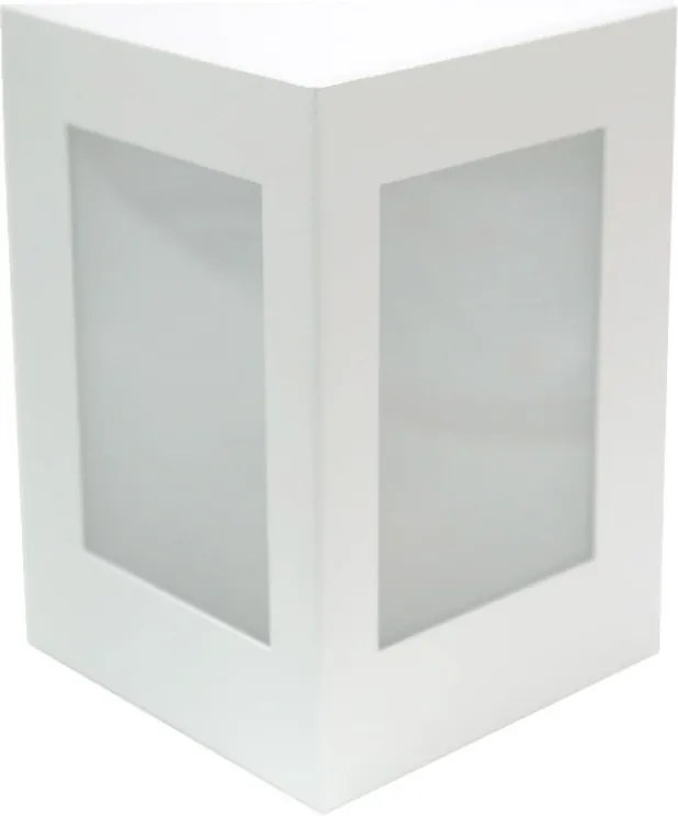 Arandela Aluminio Vidro Branco Ip65