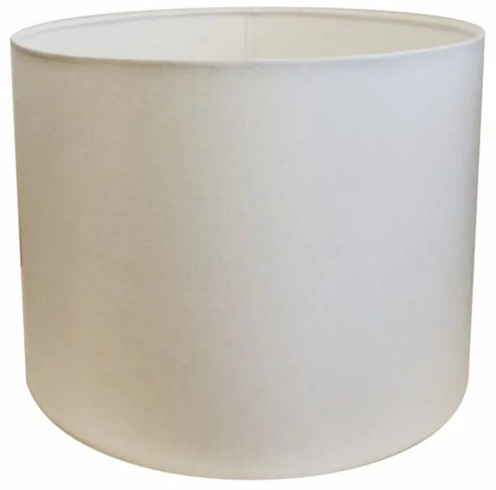 Cúpula abajur e luminária cilíndrica vivare cp-8020 Ø45x21cm - bocal europeu - Branco