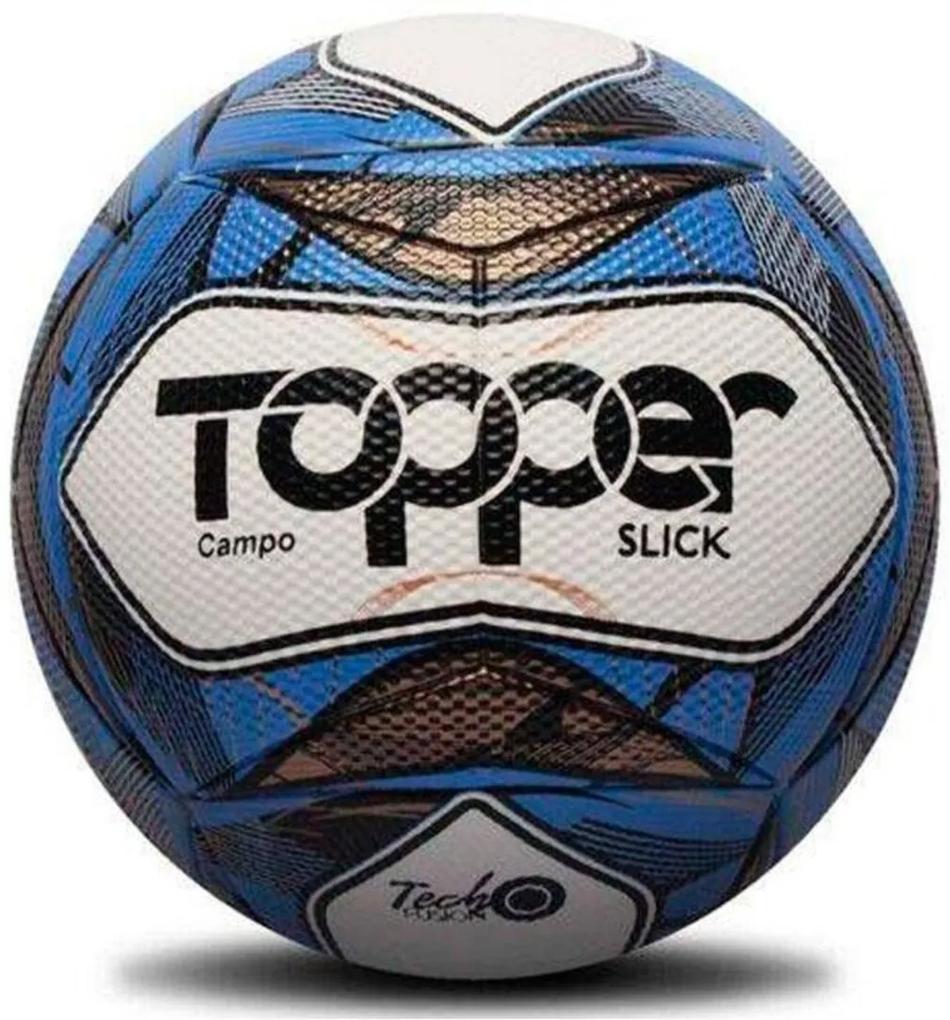 Bola de Futebol para Campo Slick Azul - Topper