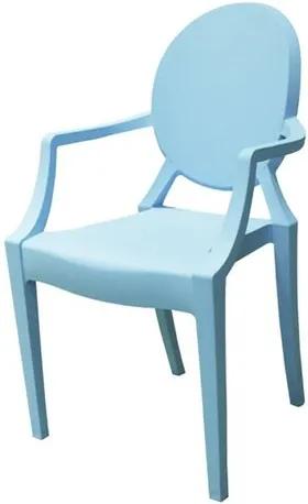 Cadeira Louis Ghost INFANTIL Com Braco Cor Azul - 53314 - Sun House