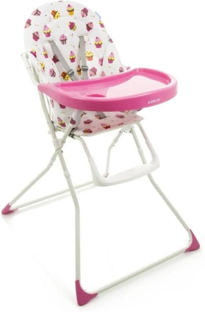 Cadeira de AlimentaçÁo para Bebê Banquet Cupcake Cosco Rosa