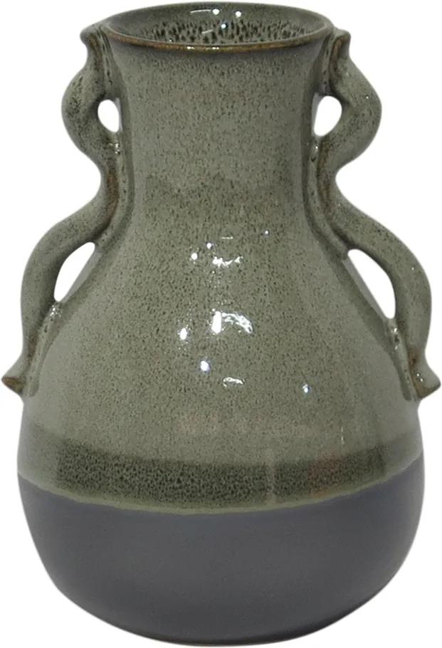 vaso FRANCIS cerâmica verde 18cm Ilunato GS0035
