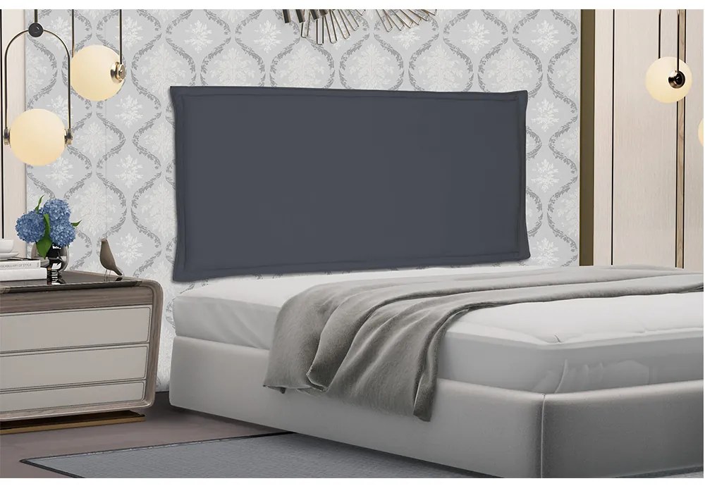 Cabeceira Painel Garden Para Cama Box King 195 cm Suede - D'Rossi - Cinza