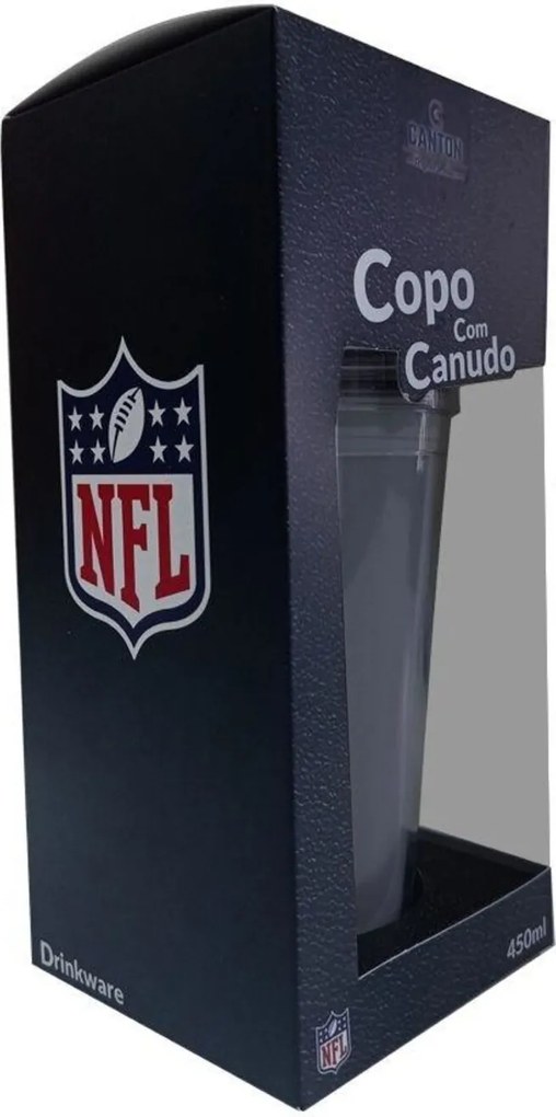 Copo Com Canudo Luxo NFL Miami Dolphins