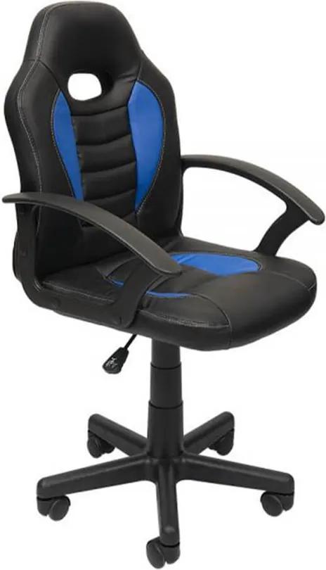 Cadeira Gamer Pillot Delta C/ Regulagem De Altura Corino Preto / Azul