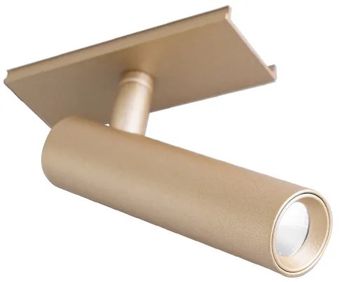 Modulo Spot Led Aluminio Dourado Para Perfil 5w 3000k Fit15