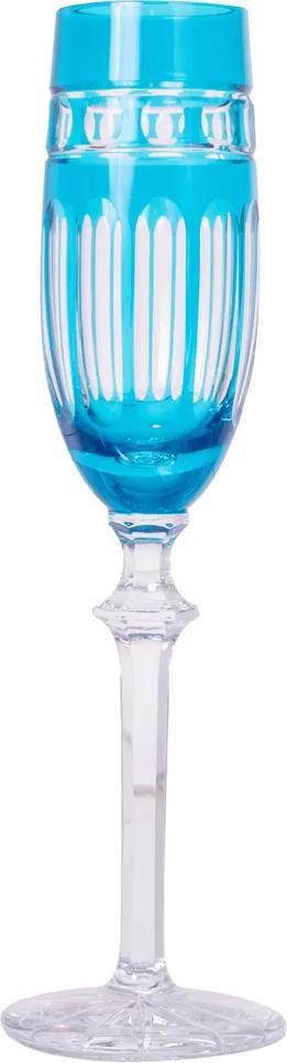 Taça de cristal Lodz para Champanhe de 190ml – Turquesa
