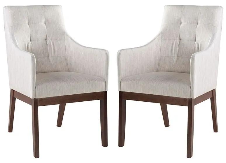 Conjunto 2 Cadeiras de Jantar Grécia Com Braço - Wood Prime MF 15389