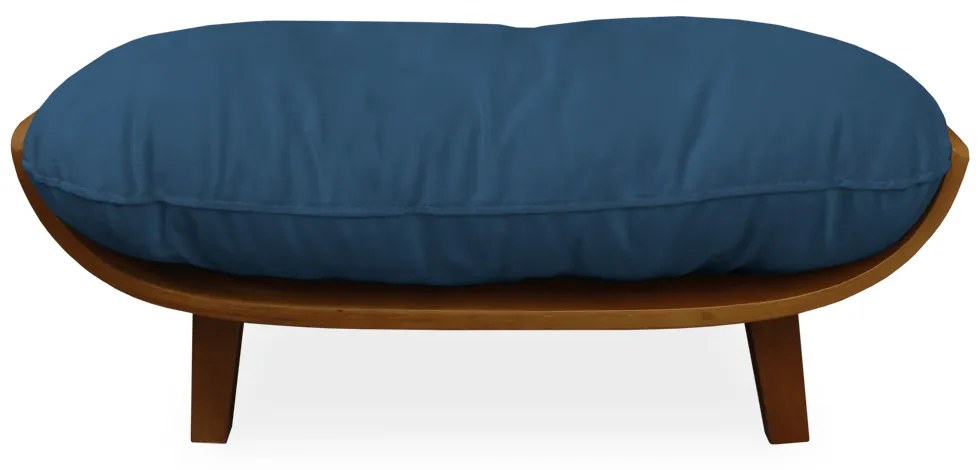 Cama Pet Costela para Cães e Gatos Almofadada Suede Azul Marinho