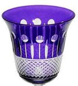Taça de Cristal Polonês Cor Roxo Iris para Vinho - 220ml