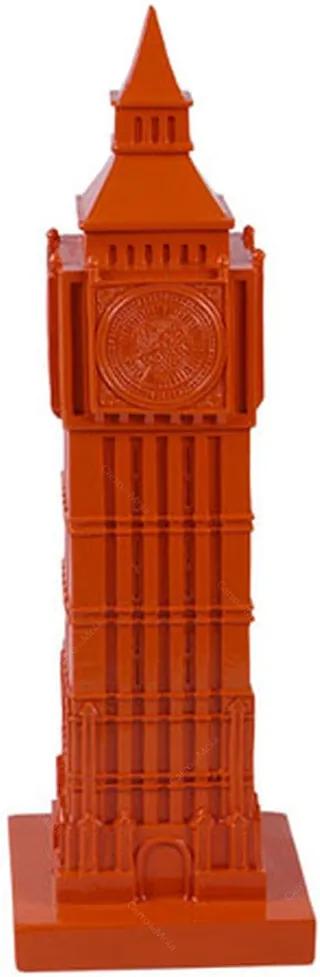 Miniatura Big Ben Laranja em Resina - 31x6 cm