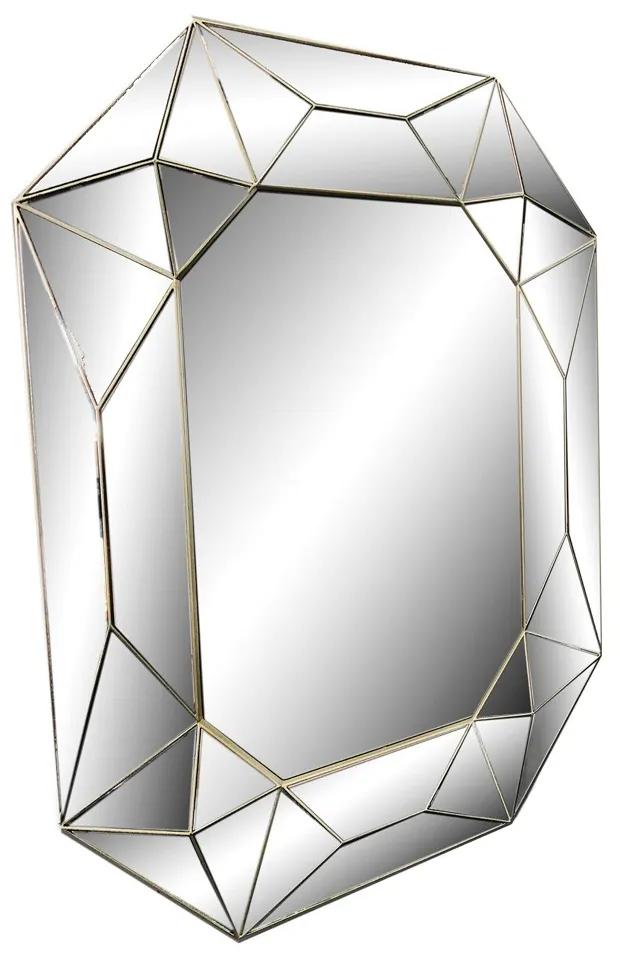 Espelho Decorativo Diamond para Sala Prata 61cm - D'Rossi