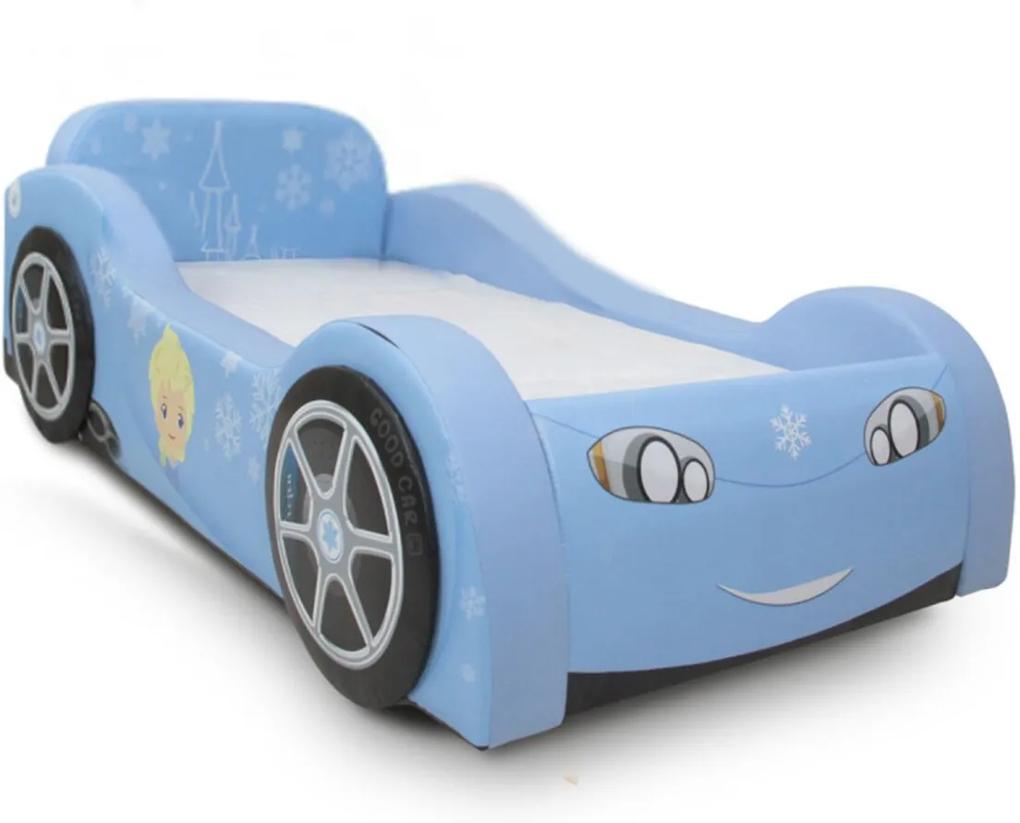 Mini Cama Baby Elza - Cama Carro - Azul Claro