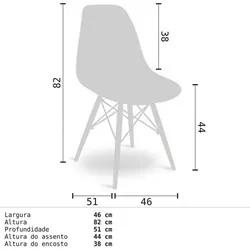 Mesa Escrivaninha Fit 90cm Branco e Cadeira Charles FT1 Preta - Mpozen
