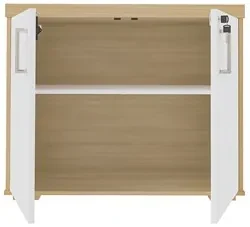 Conjunto Escritório Home Office 3 Peças Mesa em U Corp A06 Carvalho/Br