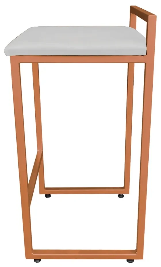 CONJUNTO 02 BANQUETAS PIETRA SUEDE CINZA
