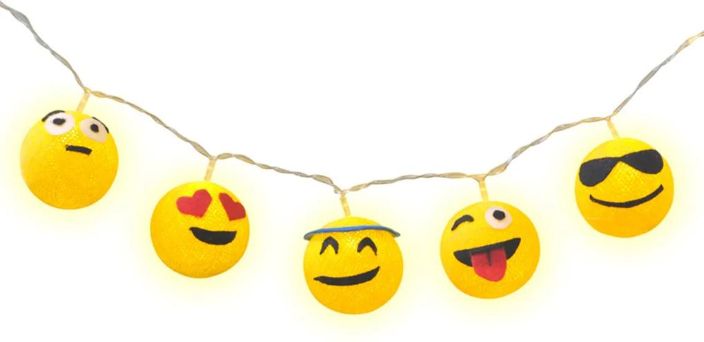 Luminária Decorativa Emojis - Pilha Cormilu Amarelo
